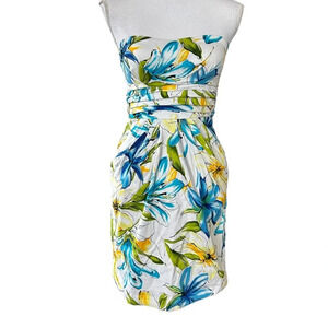 Floral Strapless Mini Dress Juniors Sundress